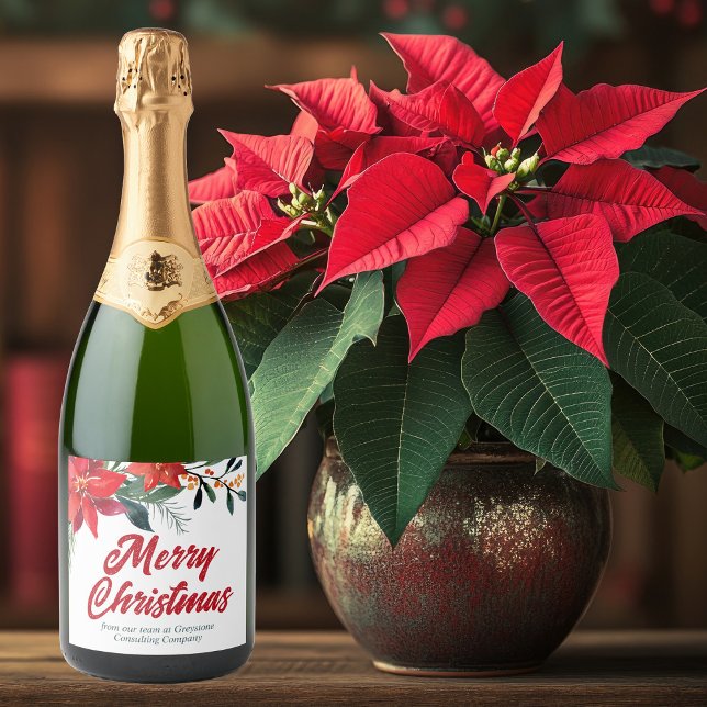 Frohe Weihnachts-Poinsettia Floral Holiday Party (Von Creator hochgeladen)
