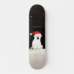 Frohe Weihnachts-Polar-Bär! Skateboard