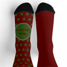 Frohe Weihnachts Polka Dot Mismatch Socken