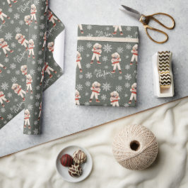 Frohe Weihnachts Poodle Dog Holiday Geschenkpapier