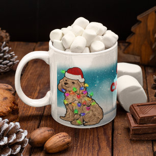 Frohe Weihnachts Poodle Hund Breed Lover Santa Cla Kaffeetasse