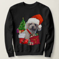 Frohe Weihnachts Poodle Sweatshirt
