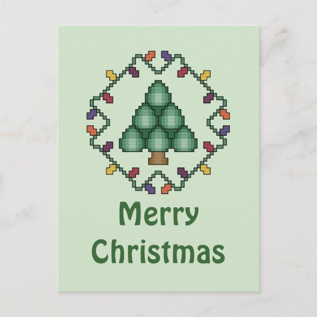 Frohe Weihnachts-Postkarte Feiertagspostkarte (Vorderseite)