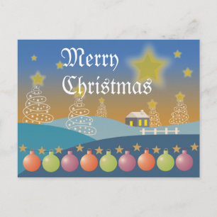 Frohe Weihnachts-Postkarte Feiertagspostkarte