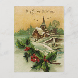 Frohe Weihnachts-Postkarte Feiertagspostkarte