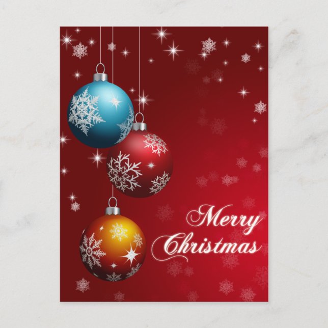 Frohe Weihnachts-Postkarte Feiertagspostkarte (Vorderseite)