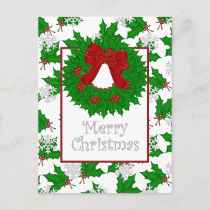 Frohe Weihnachts-Postkarte Feiertagspostkarte