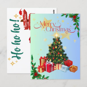 Frohe Weihnachts-Postkarte Postkarte