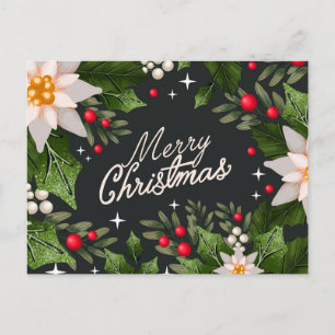 Frohe Weihnachts-Postkarte Postkarte
