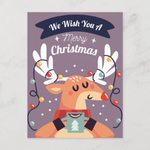 Frohe Weihnachts-Postkarte Postkarte