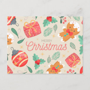 Frohe Weihnachts-Postkarte Postkarte