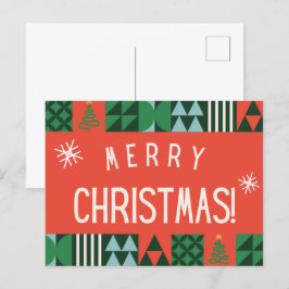 Frohe Weihnachts-Postkarte Postkarte