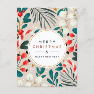 Frohe Weihnachts-Postkarte Postkarte