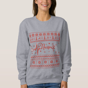 Frohe Weihnachts-Pullover-Herzschlag Sweatshirt