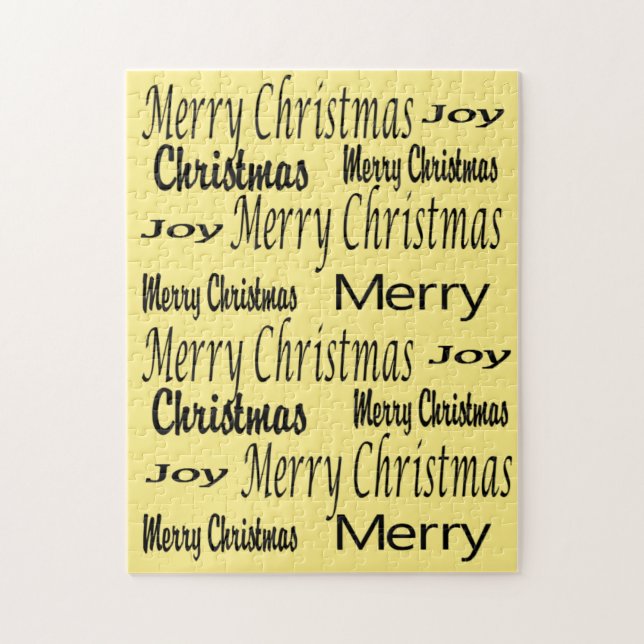 Frohe Weihnachts-Puzzle Weihnachten (Vertikal)