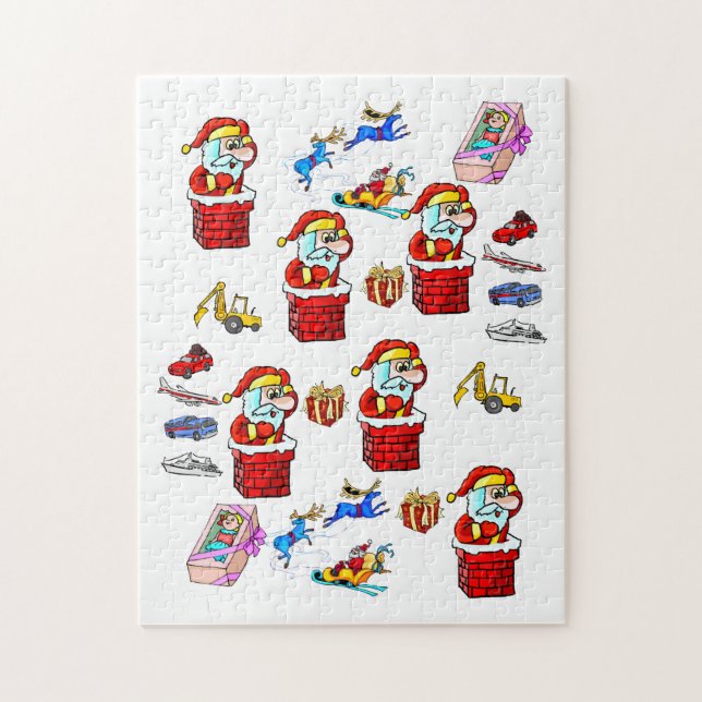 Frohe Weihnachts-Puzzle Weihnachten Weihnachtsspie (Vertikal)