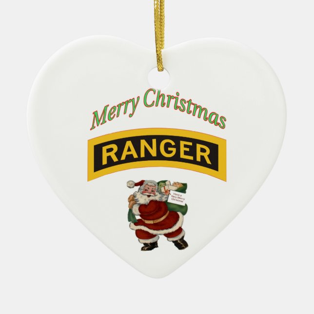 Frohe Weihnachts-Ranger Ornament (Vorne)