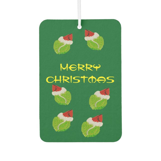 Frohe Weihnachts-Rectangle Air Freshener, Pine Air Autolufterfrischer (Vorderseite)
