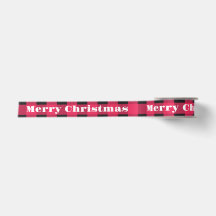 Frohe Weihnachts Red Buffalo Karierter Karo Rustik