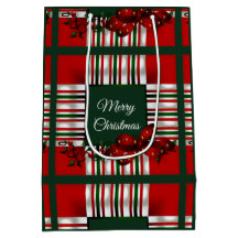 Frohe Weihnachts Red Green Kariert