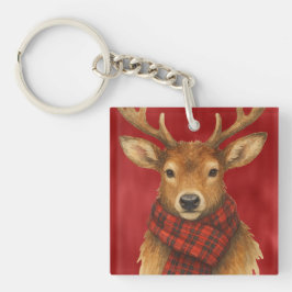 Frohe Weihnachts Reindeer Schlüsselanhänger