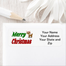 Frohe Weihnachts-Reindeer-Typografie