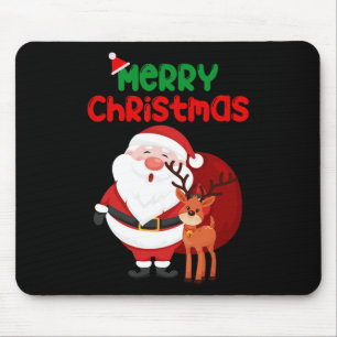 Frohe Weihnachts Reindeer Xmas Familie Männer Frau Mousepad