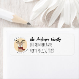 Frohe Weihnachts-Rentier mit Scarf