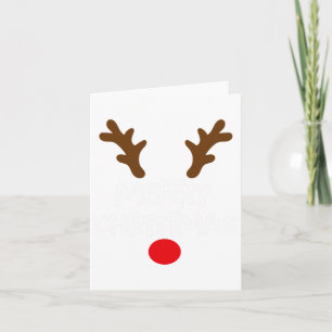 Frohe Weihnachts Rentier Xmas Familie Matching Men Karte