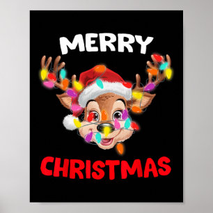 Frohe Weihnachts Rentier Xmas Familie Matching Men Poster