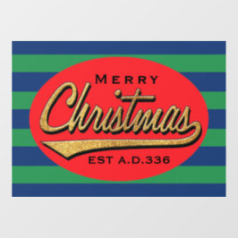 Frohe Weihnachts Retro-Fenster Klammern Fensteraufkleber