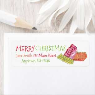 Frohe Weihnachts-Ribbon Hard Candy Holiday Süßigke