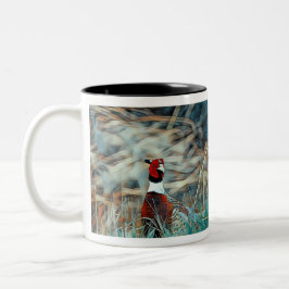 Frohe Weihnachts Ring-Nacken Pheasant Zweifarbige Tasse
