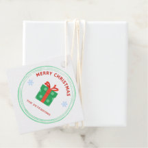 Frohe Weihnachts-Rot-Text-Geschenkboxen auf weiß