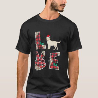 Frohe Weihnachts Rote Weihnachtsmannmütze Labrador T-Shirt