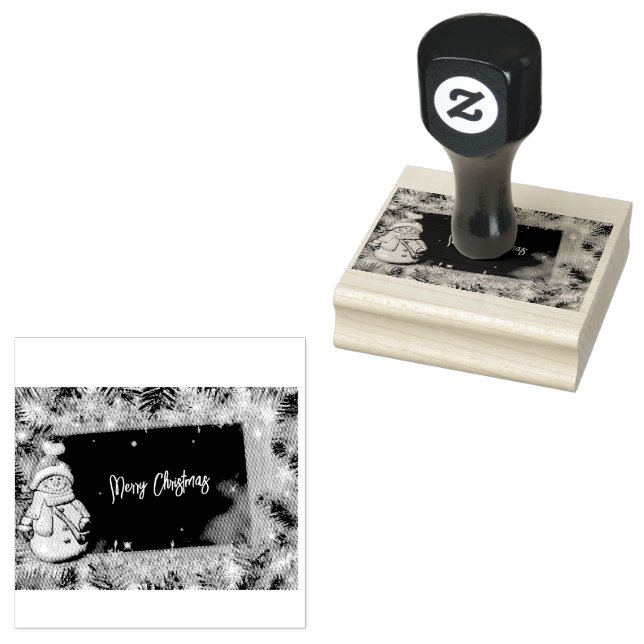 Frohe Weihnachts-Rubber-Briefmarke Gummistempel (Stempel)