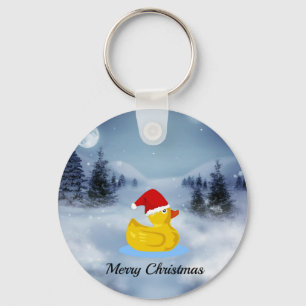 Frohe Weihnachts Rubber Ducky Niedlich Schlüsselan Schlüsselanhänger