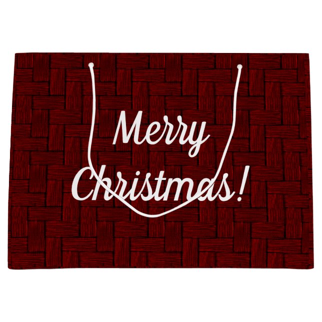 Frohe Weihnachts Ruby Geschenktasche Große Geschenktüte (Vorderseite)