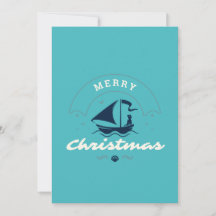 Frohe Weihnachts Sailboat