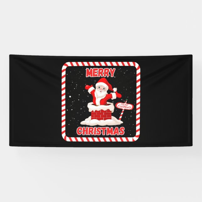 Frohe Weihnachts Santa Collection 4x8 Vinyl Banner (Horizontal)