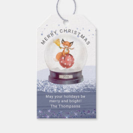 Frohe Weihnachts-Schnee Globe Wasserfarbe Niedlich Geschenkanhänger