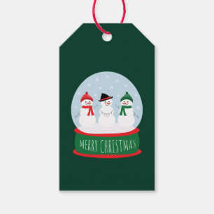 Frohe Weihnachts-Schneeglobe Snowmen Geschenkanhänger