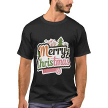 Frohe Weihnachts-Schwarz-T - Shirt für Männer: Neu