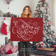 Frohe Weihnachts-Script Typografie Ihre Farbe