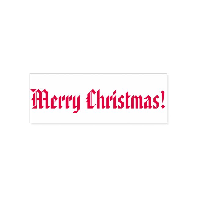 Frohe Weihnachts-Selbsteinfärbung Briefmarke Permastempel (Design)