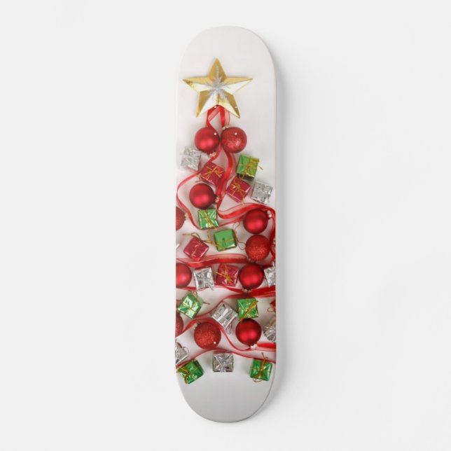 Frohe Weihnachts-Skateboard Skateboard (Vorderseite)