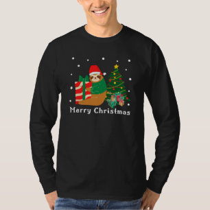 Frohe Weihnachts-Sloth-Weihnachtszeit-T - Shirt