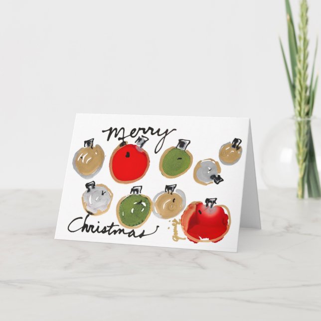 Frohe Weihnachts-Sparkle-Blank-Karte Dankeskarte (Vorderseite)