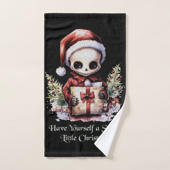 Frohe Weihnachts Spooky Gothic Handtuch (Handtuch)