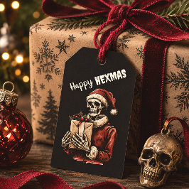 Frohe Weihnachts Spooky Skeleton Gothic Geschenkanhänger